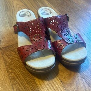 Dansko red clogs size 40